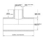 Ø63 Ø63 Ø25L120 T silikonsko crevo - Slika 3